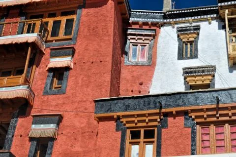 Thiksey monastery Stock Photos