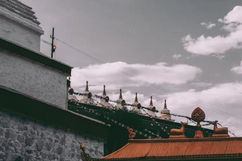 Thiksey Monastery 写真素材