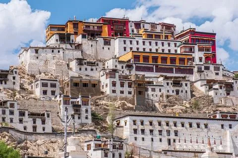 Thiksey Monastery Foto stock