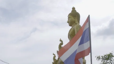 Thiland Flag Vídeos de archivo 89689712