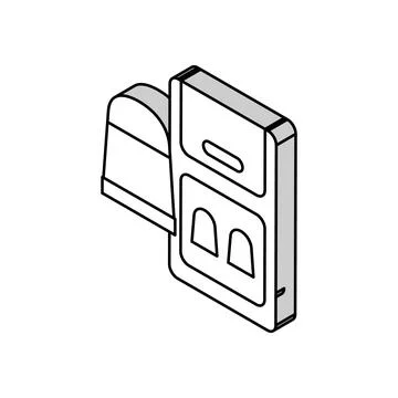 Thimble accessory isometric icon vector illustration Stock Illustration