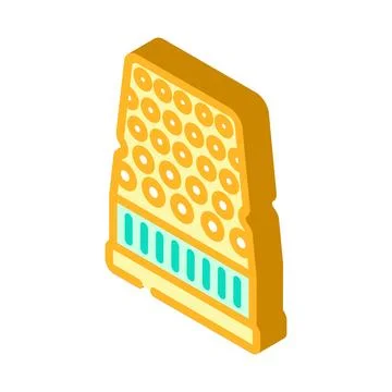 Thimble embroidery hobby isometric icon vector illustration Stock Illustration