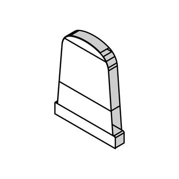 Thimble embroidery hobby isometric icon vector illustration Stock Illustration