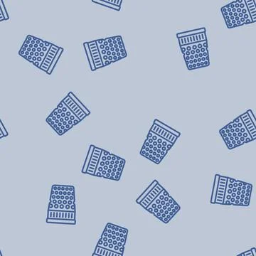 Thimble embroidery hobby line vector seamless pattern 스톡 일러스트