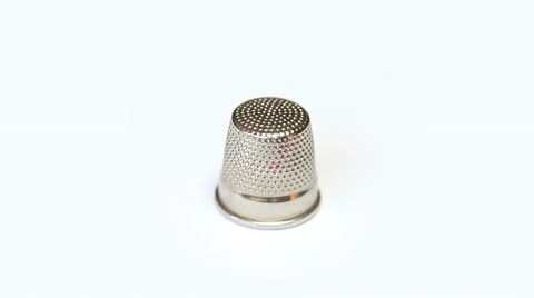 Thimble for finger protection rotating Stock Footage 35520890
