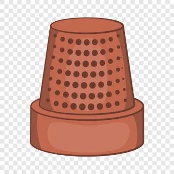 Thimble icon, cartoon style Stock Illustration