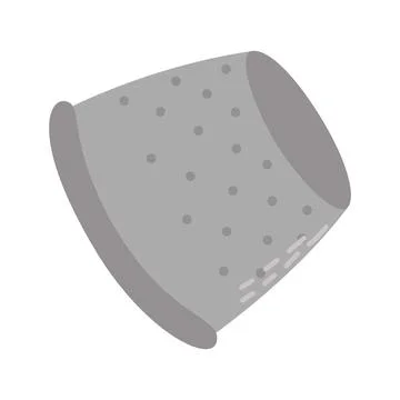 Thimble. Knitting tool. Hobby time, handmade things Stock Illustration