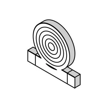 Thimble ring embroidery hobby isometric icon vector illustration Stock Illustration