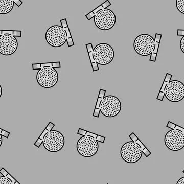 Thimble ring embroidery hobby vector seamless pattern Stock Illustration