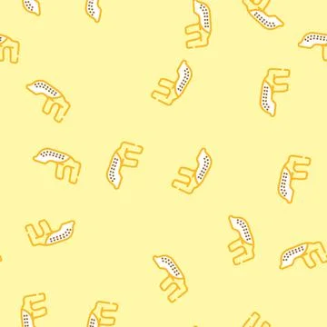 Thimble ring embroidery hobby vector seamless pattern Stock Illustration