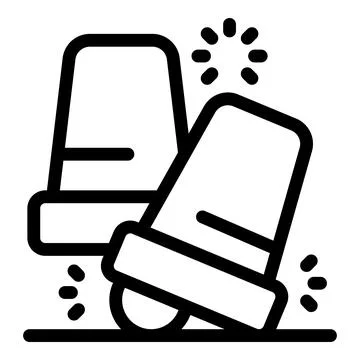 Thimbles falling on floor creating sparks and noise Ilustração Stock