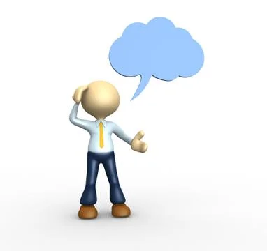 Thimking Stock Illustration