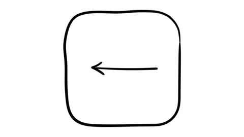 Thin Arrow Left whiteboard animation 4K footage Stock Footage 116579496