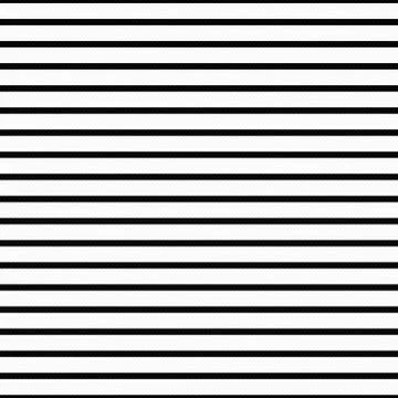 Thin black and white horizontal striped textured fabric background Stock Illustration