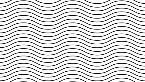 Thin Black and White Line Wave Pattern Background Stock Footage 290819219