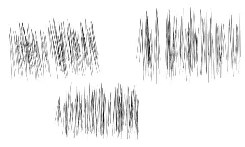 Thin black lines scattered abstract background, artistic element for design.. Stock Illustration