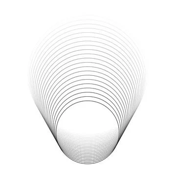 Thin black outline square with blend gradient effect to white Stock Illustration