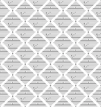 Thin black square rhombus with small circles, rhombuses seamless pattern Illustrazione stock