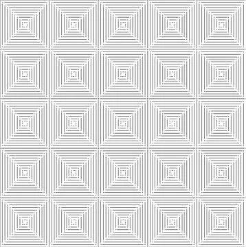 Thin black square seamless pattern. Geometry simple square in square vector Stock Illustration