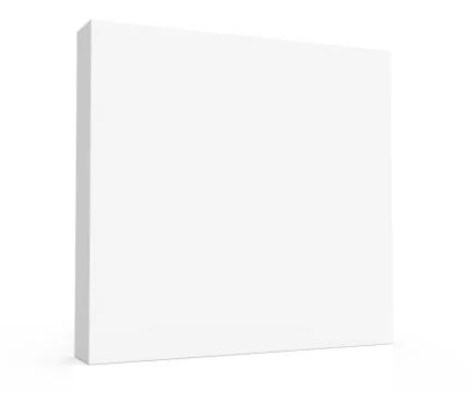 Thin blank template box model Stock Illustration