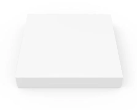 Thin blank template box model Stock Illustration