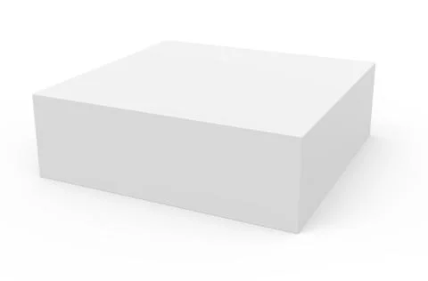 Thin blank template box model Stock Illustration