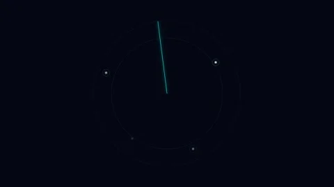 A thin blue light streak crossing the dark night sky among distant stars Video stock 338310671