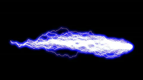Thin Blue Lightning Comet Stock Footage 64264