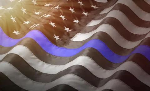 The thin Blue Line Stock Photos