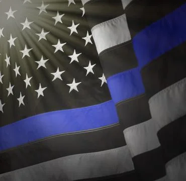 The Thin Blue Line Stock Photos