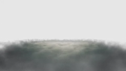 Thin cinematic fog moving toward the camera against a transparent background. Stock Footage 333019714