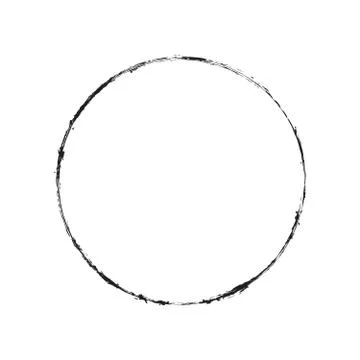 Thin Circle Frame Stock Illustration