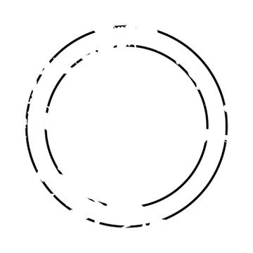 Thin Circle Frame Stock Illustration