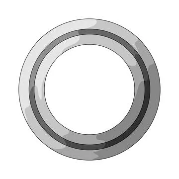 Thin circle illustration 스톡 일러스트
