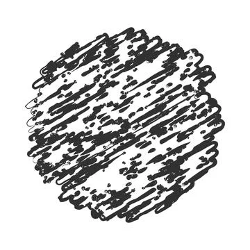 Thin Circular Stamp Set01-06 Stock Illustration
