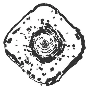 Thin Circular Stamp Set01-07 0 Stockillustratie