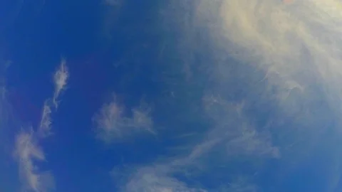 Thin Clouds On Blue Sky Stock Footage 88699353