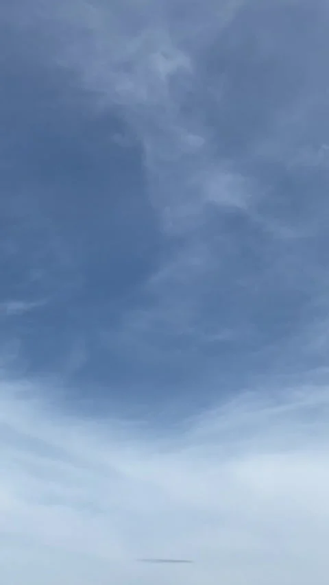 Thin clouds in the blue sky Stock Footage 295013031
