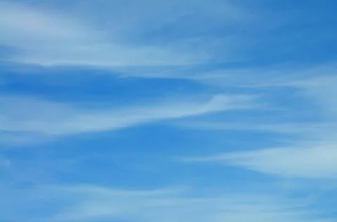 Thin Clouds in a Blue Sky Stock Photos
