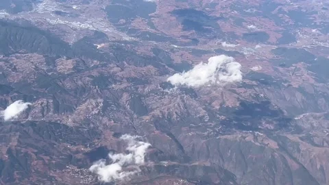 The thin clouds in the sky and the mountains Stock Footage 232035255