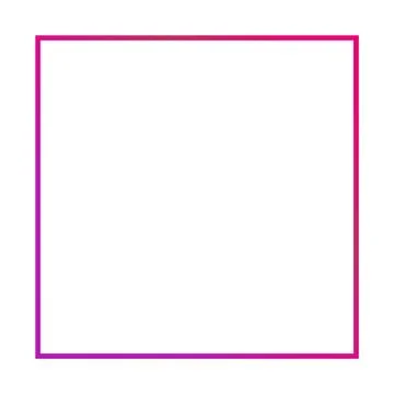 Thin color empty vector frame isolated on white background. Modern design for Stock Illustration