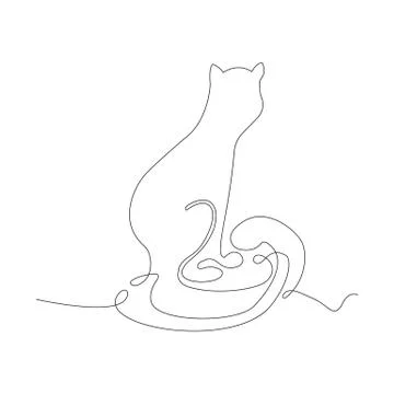 Thin continuous line icon. Stock Illustration