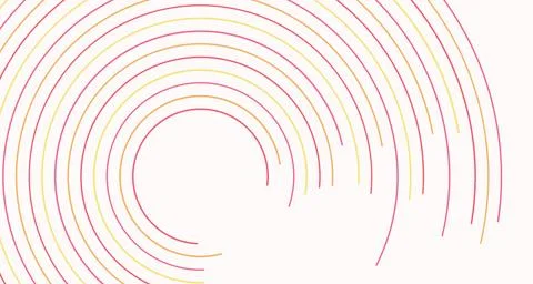 Thin curved arcs on a light background Stock Illustration