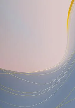 Thin curved multicolored lines that make an elegant pattern for design. Illustrazione stock