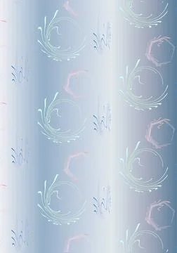 Thin curved multicolored lines, performing an elegant pattern Stock Illustration