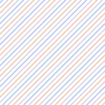 Thin diagonal stripes pattern. Seamless background of lilac, orange and blue Illustrazione stock