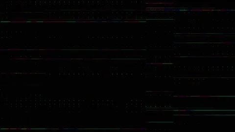 Thin Digital Glitch Lines and Dots Pattern, Futuristic Data Noise Animation 库存影片 333130894