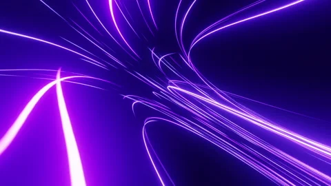 Thin glowing neon lines Stock Footage 245438071