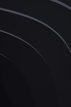 Thin gray curved lines sweep across a nearly black charcoal field, forming .. Stock Illustration