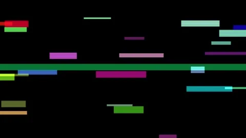 A thin green line across the top of a black background with a white rectang.. Stock Footage 335442195